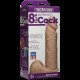 Фалоімітатор Doc Johnson Vac-U-Lock - 8 Inch ULTRASKYN Cock White, діаметр 5,1 см