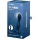 Дилдо Satisfyer Double Ball-R Dark Blue, унисекс, подвижные шарики внутри, на присоске