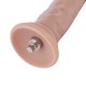 Реалістичний фалоімітатор для секс-машин Hismith 7.5″ Flexible Silicone Dildo, система KlicLok