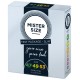 Набір презервативів Mister Size - pure feel - 47–49–53 (3 condoms), 3 розміри, товщина 0,05 мм