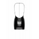 Платье Noir Handmade F307 Mirage wetlook mini dress with jewelry rhinestone chain - XL