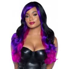 Leg Avenue Allure Multi Color Wig Black/Purple