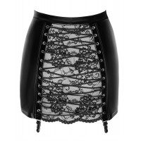 Юбка Noir Handmade F341 Powerwetlook and lace skirt - L