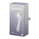 Двосторонній скляний дилдо Satisfyer Dazzling Crystal 1 Transparent, дуже міцний, без стопера