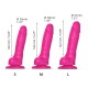 Реалистичный фаллоимитатор Strap-On-Me Sliding Skin Realistic Dildo Fuchsia - S, эффект подвижной ко