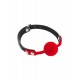 Классический кляп с силиконовым шариком Fetish Tentation Silicone Gag Ball Red