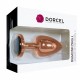 Металлическая анальная пробка с украшением в виде кристалла Dorcel - Diamond Plug Rose Gold L