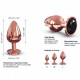 Металлическая анальная пробка с украшением в виде кристалла Dorcel - Diamond Plug Rose Gold L