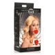 Силиконовый кляп с розой Master Series: Blossom Silicone Rose Gag – Red