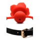 Силиконовый кляп с розой Master Series: Blossom Silicone Rose Gag – Red