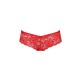 Трусики-бразилиана из цветочного кружева Passion RAJA THONG L/XL, red