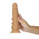 Фаллоимитатор ADDICTION Dual Density Silicone Dildo Caramel 8″, присоска, диаметр 4,3 см, вибропуля