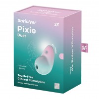 Вакуумный стимулятор с вибрацией Satisfyer Pixie Dust Mint/Pink