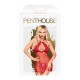 Комплект сорочка у стилі 60-х та трусики з доступом Penthouse - Libido Boost Red L/XL