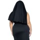 Костюм монашки-грешницы Leg Avenue Sultry Sinner 1X-2X, платье, головной убор, воротник