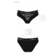 Трусики з широкою гумкою і мереживом Passion PS001 PANTIES S, black