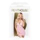 Сорочка с воротником халтером и стрингами Penthouse - Sweet&Spicy Rose M/L