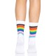 Носки женские в полоску Leg Avenue Pride crew socks Rainbow, 37–43 размер