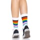 Носки женские в полоску Leg Avenue Pride crew socks Rainbow, 37–43 размер