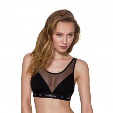 Топ з прозорою вставкою Passion PS002 TOP S, black