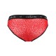 Чоловічі напівпрозорі труси Passion 031 SLIP MIKE S/M Red, під леопард