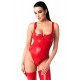 Боди Noir Handmade F352 Red powerwetlook body - L