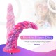 Фантазийный фаллоимитатор 10.12″ для секс-машин Hismith Silicone Dildo rose Monster Series, KlicLok