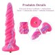 Фантазійний фалоімітатор 10.12″ для секс-машин Hismith Silicone Dildo rose Monster Series, KlicLok