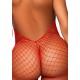 Еротичний сітчастий бодістокінг Leg Avenue Racer neck bodystocking Red