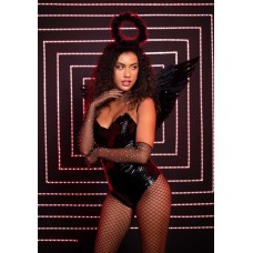 Крылья черного ангела Leg Avenue Angel Accessory Kit Black, крылья, нимб