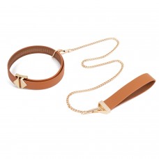 Повідець LOCKINK Tied Collar with Leash Set - Brown