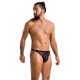 Мужские открытые слипы Passion 034 OPEN LUKE XXL/XXXL Black, экокожа