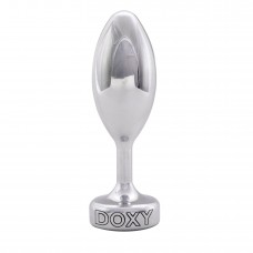 Металева анальна пробка DOXY Butt Plug SMOOTH, гладенька, діаметр 3,3 см