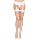(SALE) Чулки в крупную сетку Leg Avenue Fence Net Thigh Highs White, one size