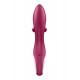 Вибратор кролик с тройным отростком Satisfyer Embrace me Berry, 2 мотора, диаметр 3,6 см