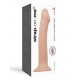 Насадка для страпону Strap-On-Me Dual Density Dildo Flesh L, діаметр 3,7 см, двошарова, гнучкий