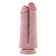 Подвійний дилдо для секс-машин Hismith 8.5″ Two Cocks One Hole Silicone Dildo