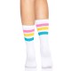 Носки женские в полоску Leg Avenue Pride crew socks Pansexual, 37–43 размер