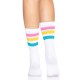 Шкарпетки жіночі в смужку Leg Avenue Pride crew socks Pansexual, 37–43 розмір