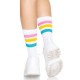 Шкарпетки жіночі в смужку Leg Avenue Pride crew socks Pansexual, 37–43 розмір