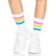 Шкарпетки жіночі в смужку Leg Avenue Pride crew socks Pansexual, 37–43 розмір