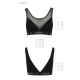 Топ с прозрачной вставкой Passion PS002 TOP XL, black