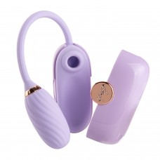 Вакуумний кліторальний стимулятор Otouch Louis Vibrate Purple з віброяйцем, у кейсі