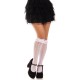 Шкарпетки ажурні з рюшами Leg Avenue Sweetheart Ruffle Cuff Knee Highs White, високі