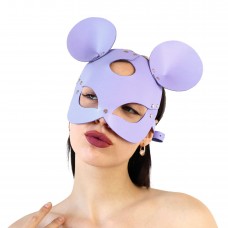 Шкіряна маска мишки Art of Sex - Mouse Mask, колір Лавандовий