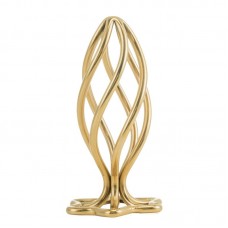 Анальна пробка LOCKINK SEVANDA Hollow Spiral Golden Metal Anal Plug - S size