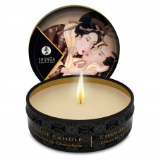 Масажна свічка Shunga Mini Massage Candle – Intoxicating Chocolate (30 мл) з афродизіаками