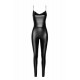Комбинезон Noir Handmade F306 Mirage catsuit with jewelry rhinestone chain adorning the back - M