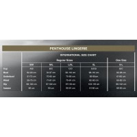 Комплект браллет и стринги Penthouse - Double Spice Black L/XL