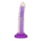 Светящийся в темноте фаллоимитатор ADDICTION Rave 8″ Glow in the Dark Dildo Purple Confetti , 20,3 см